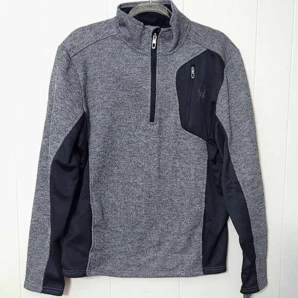 Spyder Mens Polar Marblet Full Zip Jacket Size M NWT - Picture 1 of 10